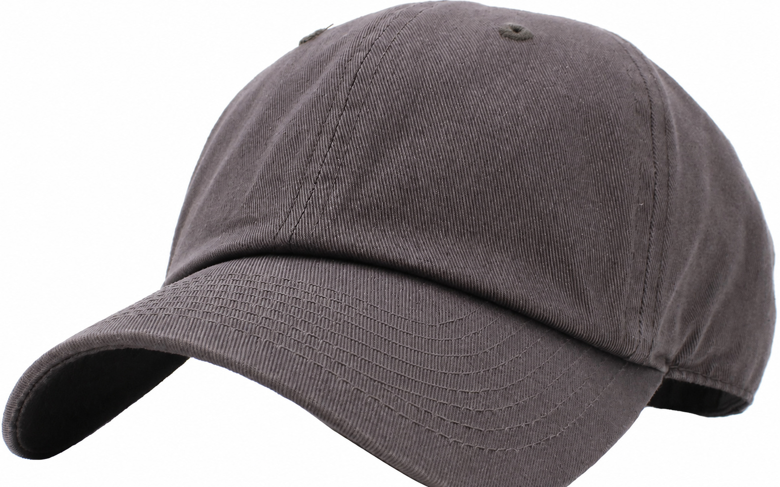 Dark Gray dad hat front view